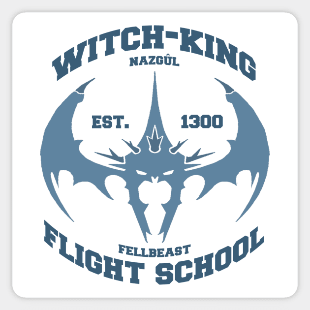 Witch-King Nazgûl Flight School Sticker by MiguelFeRec